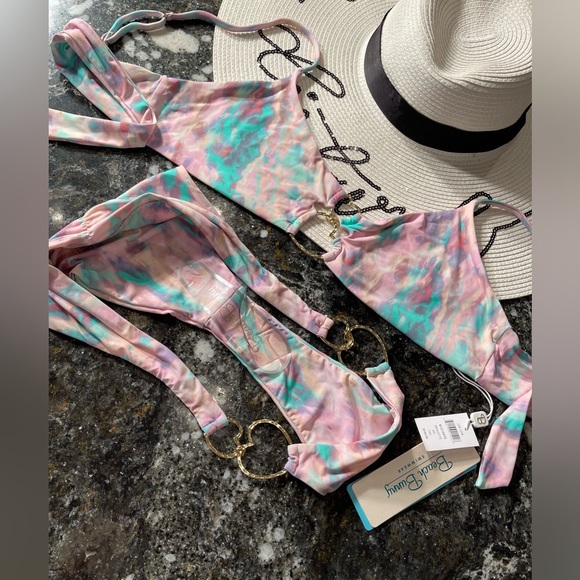 NWT beach bunny bikini 👙 Lexi Love DD top,L Skimpy bottoms xxx Rarest find xxx - Picture 6 of 6